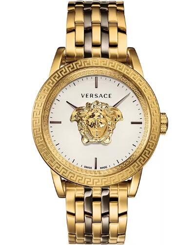 Cheap Versace Men's Swiss Palazzo Empire Two-Tone Stainless Steel Bracelet Watch 43mm Replica