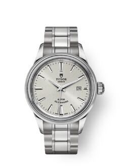 Buy Tudor Style Watch Review Replica 28 mm steel case Silver dial m12100-0001