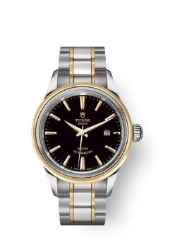 Buy Tudor Style Watch Review Replica 28 mm steel case Steel and yellow gold bezel m12103-0003