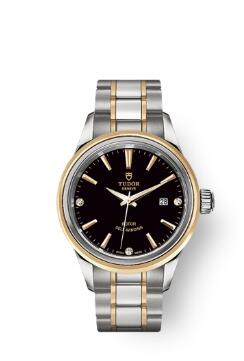 Buy Tudor Style Watch Review Replica 28 mm steel case Diamond-set dial m12103-0006
