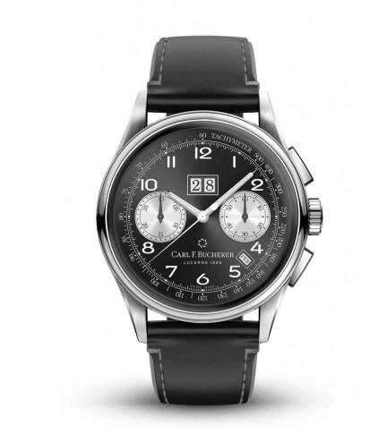 Replica Carl F. Bucherer 00.10803.08.32.01 Heritage Bicompax Annual Stainless Steel Black Watch