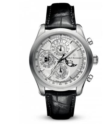 Carl F. Bucherer Manero Chronoperpetual Stainless Steel Silver Replica Watch 00.10906.08.13.01