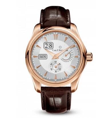 Carl F. Bucherer Manero PowerReserve Rose Gold Silver Replica Watch 00.10912.03.13.01