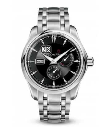 Carl F. Bucherer Manero PowerReserve Stainless Steel Black Bracelet Replica Watch 00.10912.08.33.21