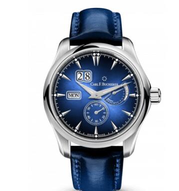 Carl F. Bucherer Manero PowerReserve Stainless Steel Blue Replica Watch 00.10912.08.53.01