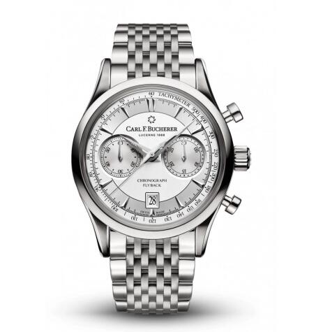 Carl F. Bucherer Manero Flyback Stainless Steel Silver Bracelet Replica Watch 00.10919.08.13.21