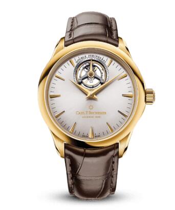 Carl F. Bucherer Manero DoublePeripheral Yellow Gold Silver Replica Watch 00.10920.01.13.01