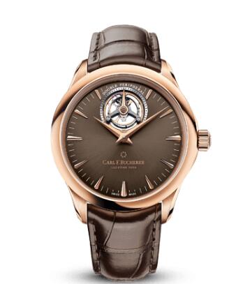 Carl F. Bucherer Manero DoublePeripheral Rose Gold Brown Replica Watch 00.10920.03.93.01