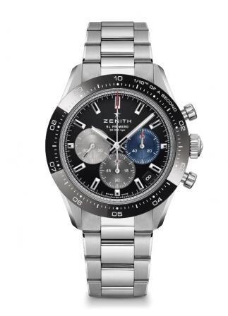 Replica Zenith Chronomaster Sport Stainless Steel Black Bracelet Watch 03.3100.3600/21.M3100