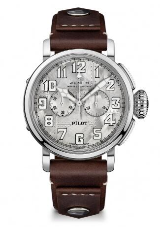 Zenith Pilot Type 20 Chronograph Silver Replica Watch 05.2430.4069/17.I011