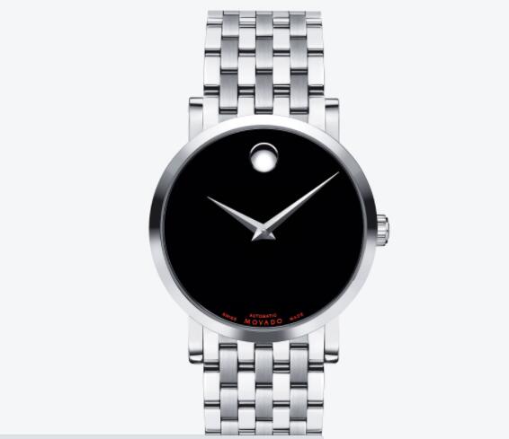 Movado Red Label Men Stainless Steel Automatic Bracelet Watch Replica 0606115