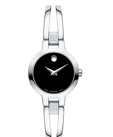 MOVADO Amorosa Women Stainless Steel Bangle Watch Replica Watch 0607154