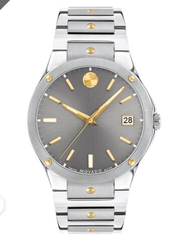 Movado SE Stainless Steel Watch With Gold Accents Replica Watch 0607514