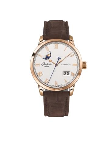 Glashütte Original Senator Excellence Panorama Date Moonphase Red Gold Replica Watch 1-36-24-02-05-62