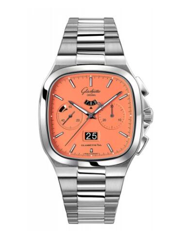 Glashütte Original Seventies Chronograph Panorama Date Vibing Orange Replica Watch 1-37-02-11-02-70