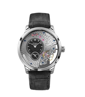 Glashütte Original PanoInverse Platinum Guilloche Limited Edition Replica Watch 1-66-09-01-03-50