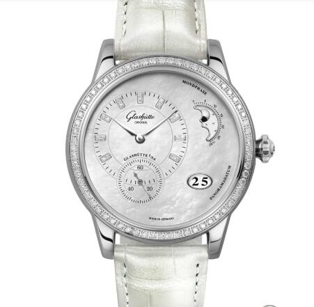 Glashutte Original Lady Watch Price PanoMatic Luna Replica 1-90-12-01-12-01
