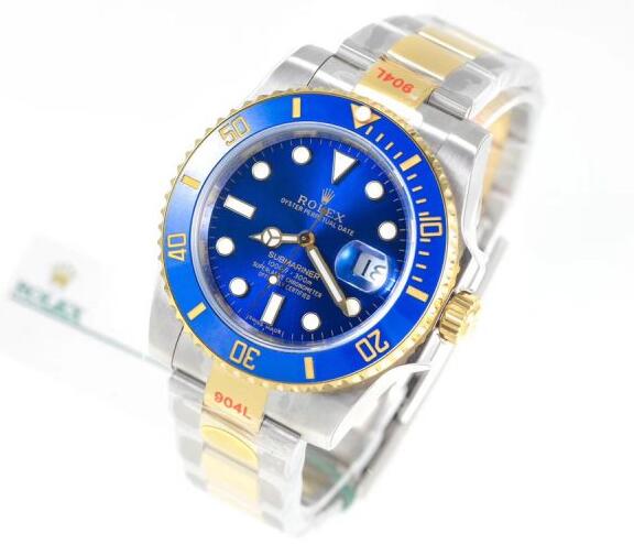 Rolex Submariner Blue Dial 116613LB-97203 Replica Watch