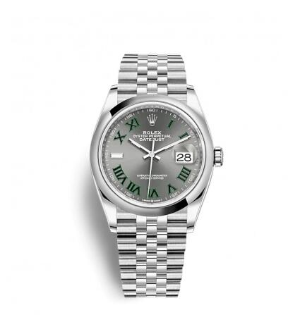 Rolex Datejust 36 Stainless Steel / Domed / Slate – Roman / Jubilee Replica Watch 126200-0017 Rolex Datejust 36 Stainless Steel / Domed / Slate – Roman / Jubilee Replica Watch 126200-0017