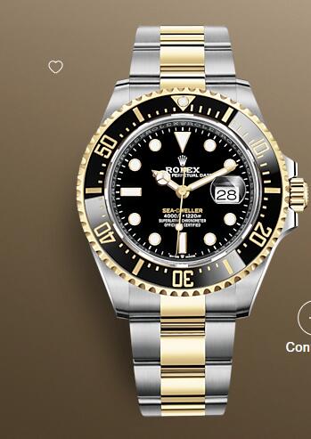 Rolex Sea-Dweller Watch Replica Yellow Rolesor yellow gold 126603-0001