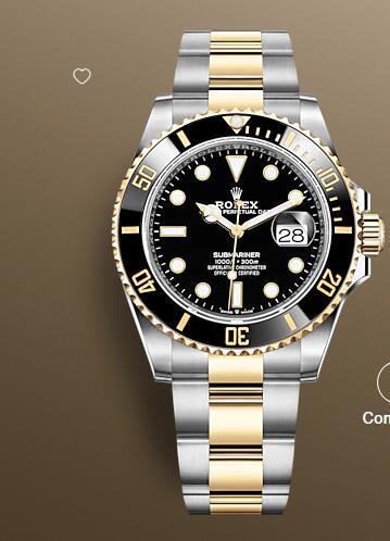 Rolex Submariner Date Watch Replica Yellow Rolesor combination of Oystersteel and 18 ct yellow gold 126613LN-0002