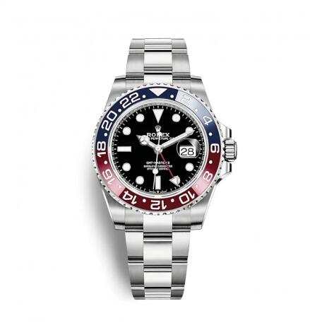 Rolex GMT-Master II Stainless Steel BLRO Oyster Replica Watch 126710blro-0002