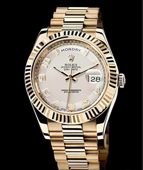 Rolex Replica Watch Oyster Perpetual Day-Date II 218238-83218 Yellow gold