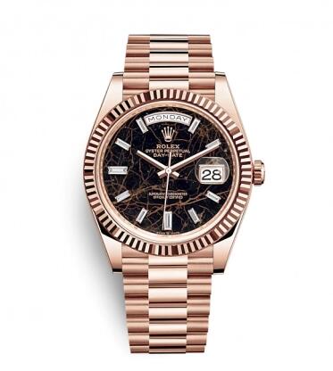 Rolex Day-Date 40 Everose Eisenkiesel Replica Watch 228235-0045