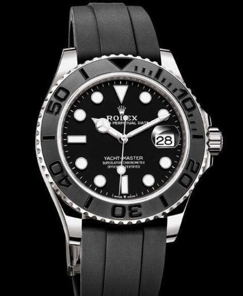 Rolex Oyster Perpetual Watches Yacht-Master 42 226659 White Gold - Matt Black Cerachrom Bezel - Oysterflex Strap
