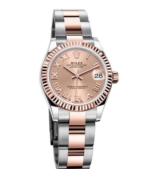 Fake Rolex Women Watch Datejust 31 Oyster Perpetual 278271 Everose Rolesor