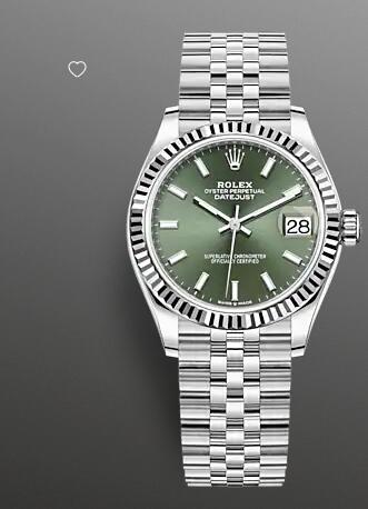 Replica Rolex Datejust 31 Watch White Rolesor combination of Oystersteel and 18 ct white gold 278274-0018