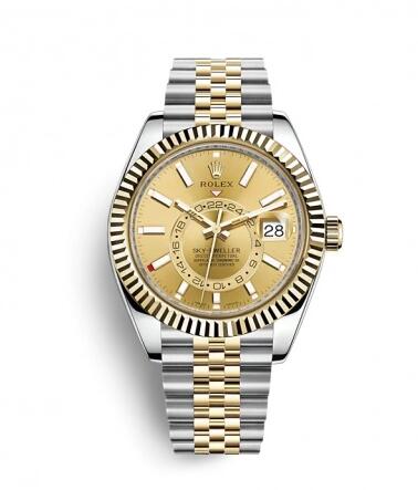 Rolex Oyster Perpetual Watches Sky-Dweller 326933 Oyster type case - Yellow Rolesor