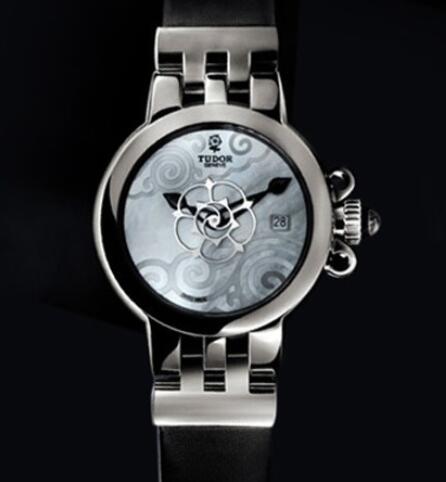 Replica Tudor women watch Clair de Rose 35100 Steel - Satin Strap