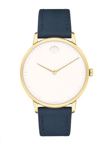 Movado Face Yellow Gold ion-plated Stainless Steel Watch With Navy Leather Strap 3640010 Replica Watch Cheap Price Movado Face Yellow Gold ion-plated Stainless Steel Watch With Navy Leather Strap 3640010 Replica Watch Cheap Price