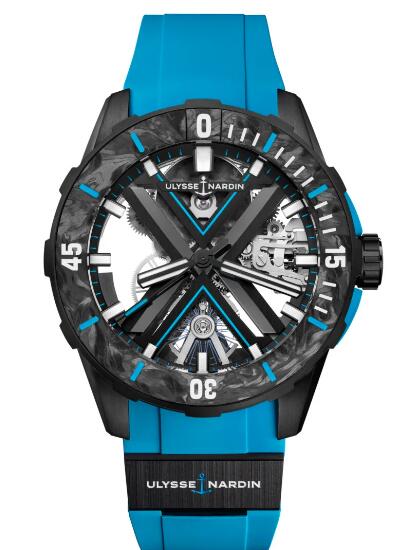 Ulysse Nardin Diver X Skeleton Azure Replica Watch 3723-170-2B/3A