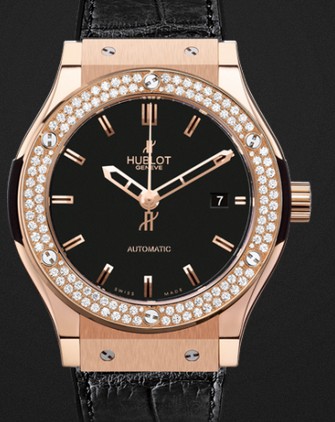 Replica Hublot Watch Classic Fusion King Gold Diamonds 42mm 542.OX.1180.LR.1104