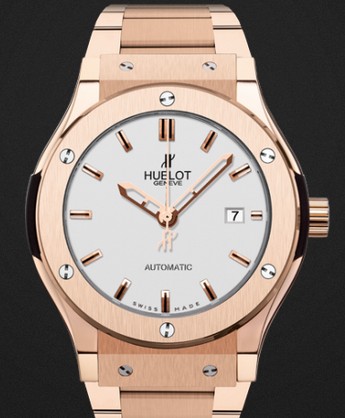 Replica Hublot Watch Classic Fusion King Gold Opalin Bracelet 42mm 542.OX.2610.OX