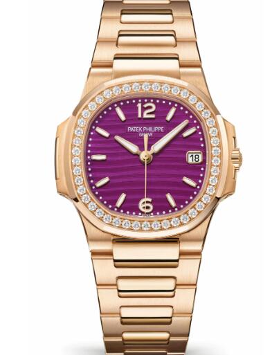 Patek Philippe Nautilus 7010 Rose Gold - Diamond Replica Watch 7010/1R-013