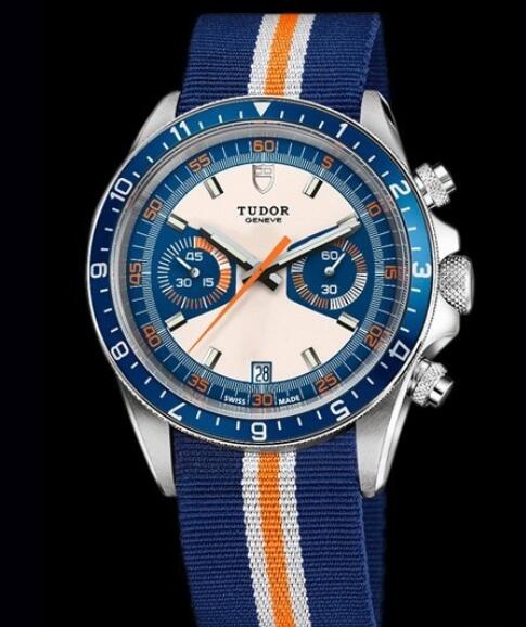 Replica Watch Tudor Chrono Blue Héritage 70330B Steel - Steel Bracelet