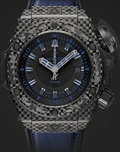 Replica Hublot Limited Editions Vendome Watch King Power Oceanographic 4000 All Black Blue 48mm 731.QX.1190.GR.ABB12
