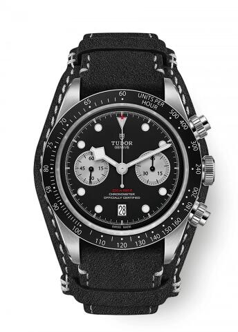 Tudor Heritage Black Bay Black Chronograph Inverted Panda Bund Replica Watch 79360N-0005