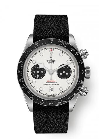 Tudor Heritage Black Bay Black Chronograph Panda Fabric Replica Watch 79360N-0008