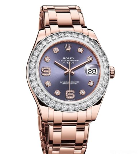 Replica Rolex Watch Women Oyster Perpetual Pearlmaster 39 86285-42745 Everose Gold - Diamonds - Everose Gold Bracelet