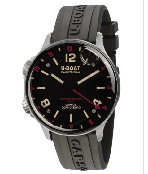 U-Boat Capsoil Doppiotempo SS Red Rehaut Replica Watch 8839