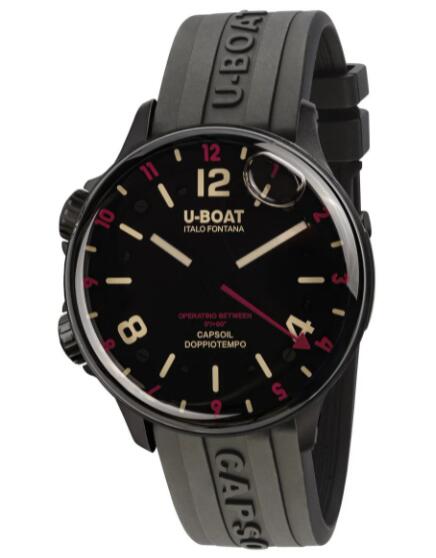 U-Boat Capsoil Doppiotempo DLC Red Rehaut Replica Watch 8841