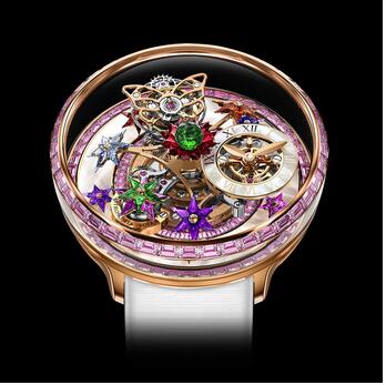 Jacob & Co. Fleurs de Jardin Pink Sapphires Replica Watch AF321.40.BA.AF.B