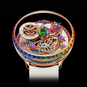 Jacob & Co. Fleurs de Jardin Rainbow Replica Watch AF321.40.BD.AE.B