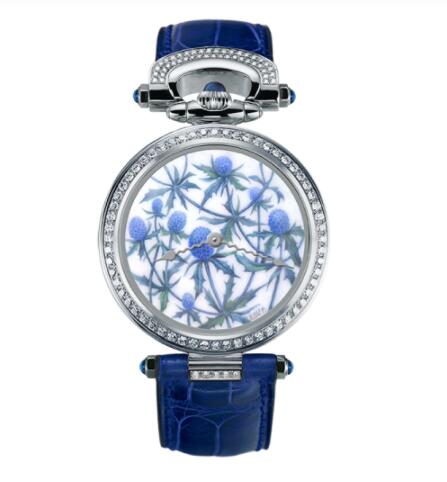 Bovet Fleurier Watch Replica Ladies fired enamel miniature painting by Ilgiz F. AF39555-SD123