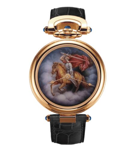 Bovet Fleurier Watch Replica Gentlemen fired enamel painting by Ilgiz F. AF43590-PU-P