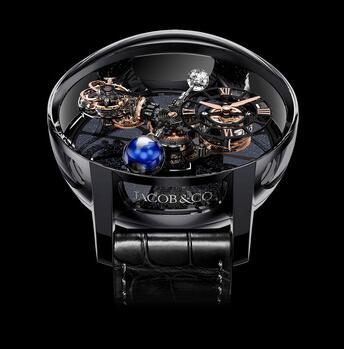 Jacob & Co. Astronomia Tourbillon Black Ceramic & Rose Gold Movement AT100.40.95.KN.SD.B Replica Watch